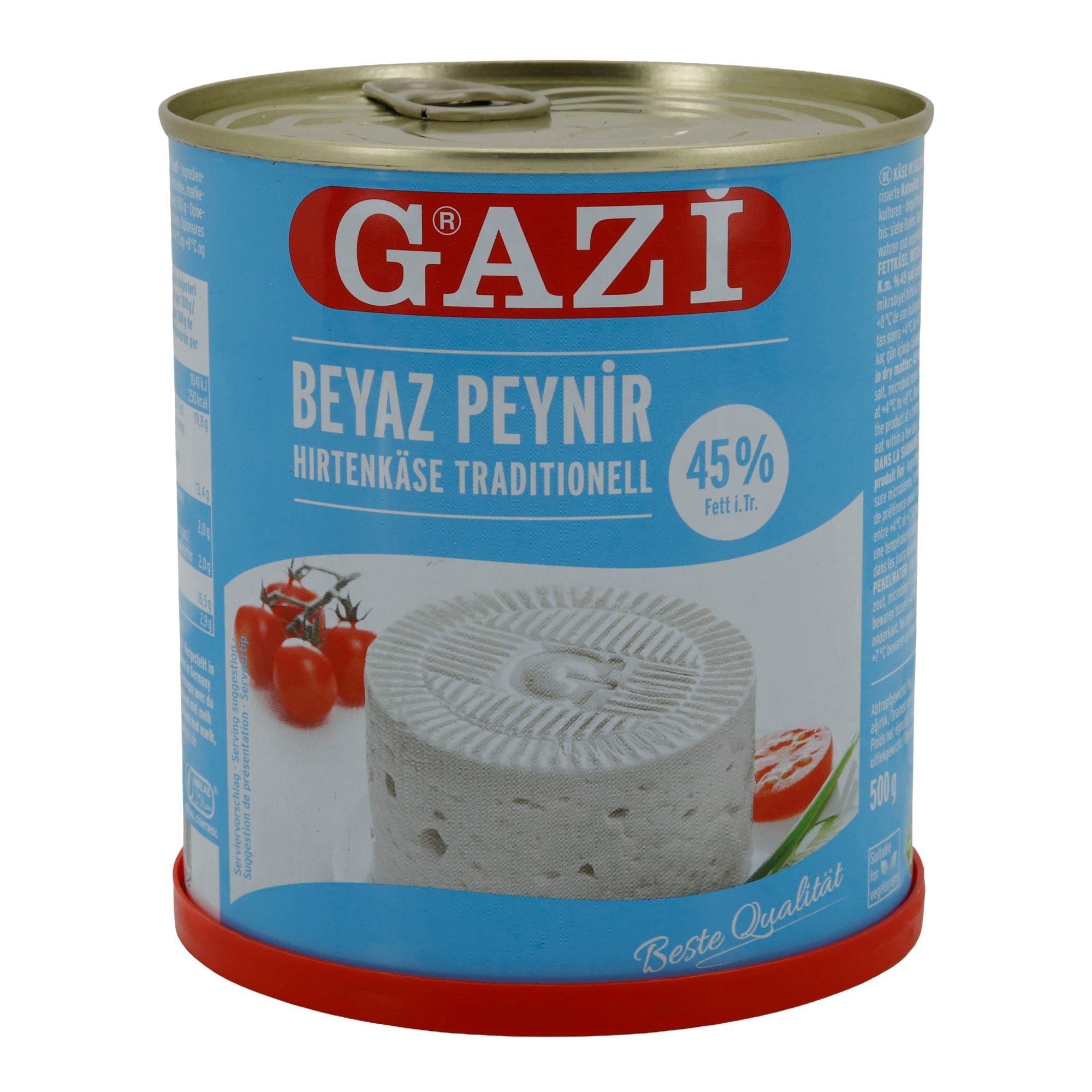 Hirtenkäse Gazi Beyaz Peynir | Hirtenkäse in Salzlake | 45 % Fett i. Tr. | 750 g GAZI